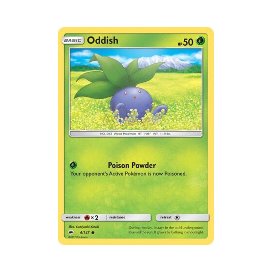 포켓몬 TCG 뚜벅쵸 C 버닝 쉐도우 (영문판)(Pokemon TCG Oddish C Burning Shadows (English Ver.)) - 1