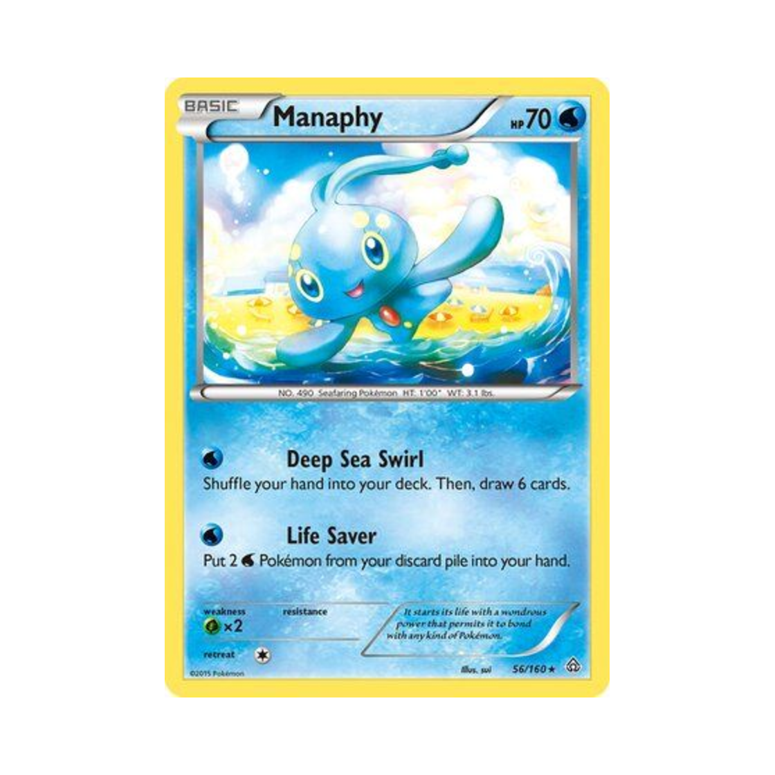 포켓몬 TCG 마나피 RH 프라이멀 크래시 (영문판)(Pokemon TCG Manaphy RH Primal Clash (English Ver.))