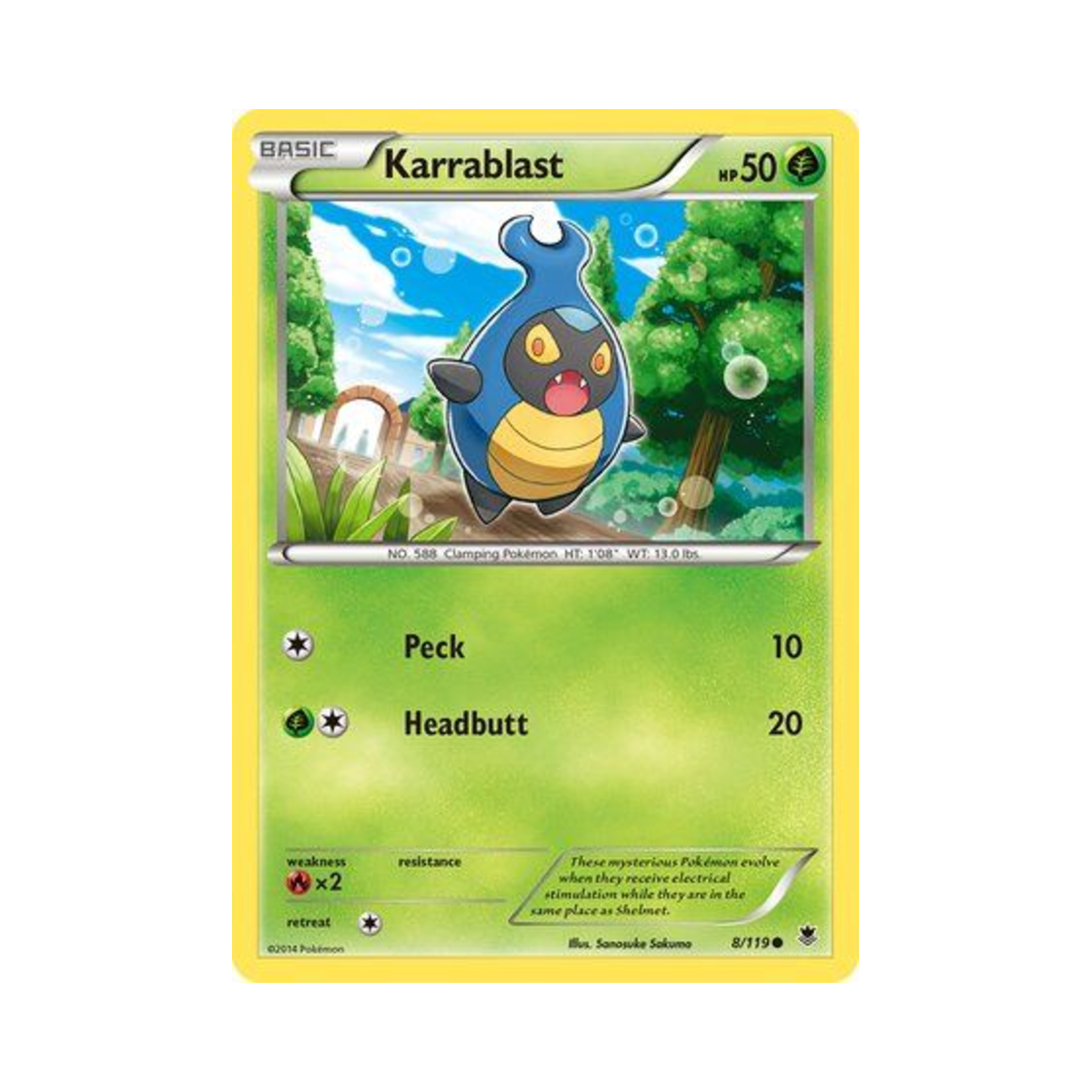 포켓몬 TCG 딱정곤 C 팬텀 포스 (영문판)(Pokemon TCG Karrablast C Phantom Forces (English Ver.)) - 1