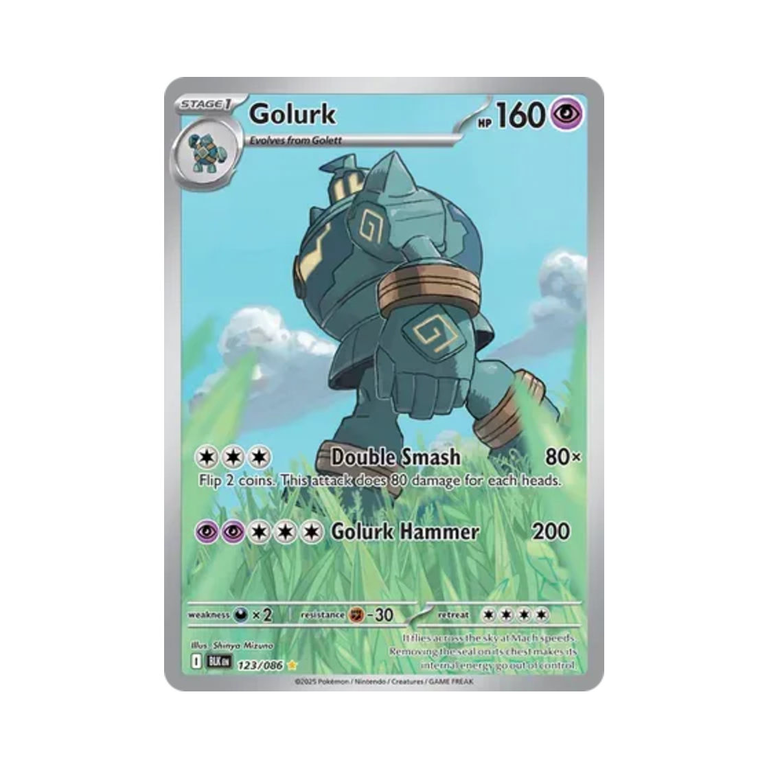 포켓몬 TCG 골루그 IR 블랙볼트 (영문판)(Pokemon TCG Golurk IR Black Bolt (English Ver.)) - 1