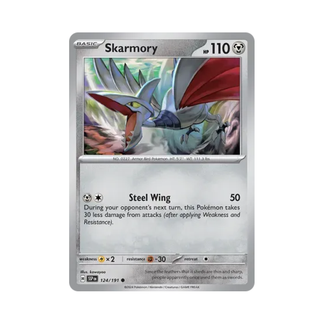 포켓몬 TCG 무장조 C 서징 스파크 (영문판)(Pokemon TCG Skarmory C Surging Sparks (English Ver.)) - 1