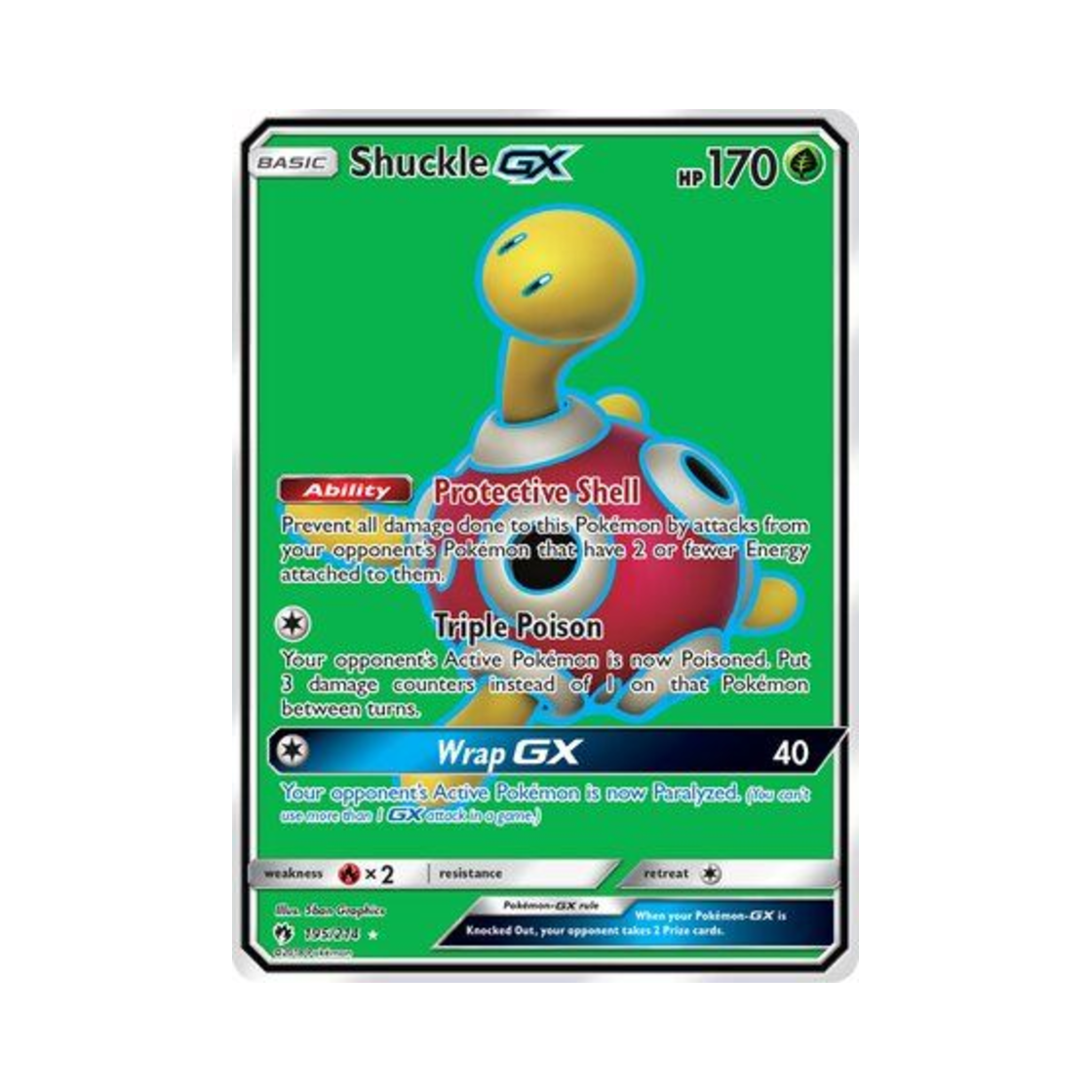 포켓몬 TCG 단단지 GX RU 로스트 썬더 (영문판)(Pokemon TCG Shuckle GX RU Lost Thunder (English Ver.)) - 1