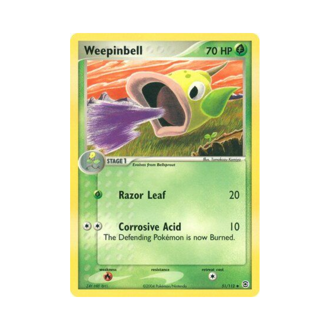 포켓몬 TCG 우츠동 U EX 파이어레드 & 리프그린 (영문판)(Pokemon TCG Weepinbell U EX FireRed & LeafGreen (English Ver.)) - 1