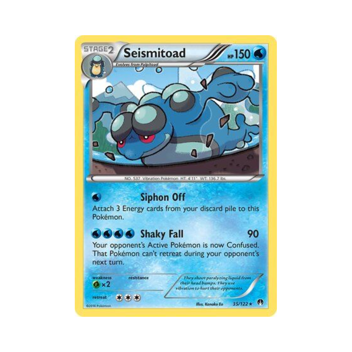 포켓몬 TCG 두빅굴 R 브레이크포인트 (영문판)(Pokemon TCG Seismitoad R BREAKpoint (English Ver.)) - 1