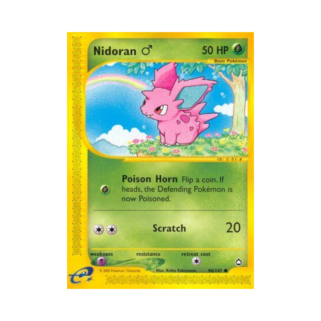 포켓몬 TCG 니드런♂ C 아쿠아폴리스 (영문판)(Pokemon TCG Nidoran ♂ C Aquapolis (English Ver.)) - 1