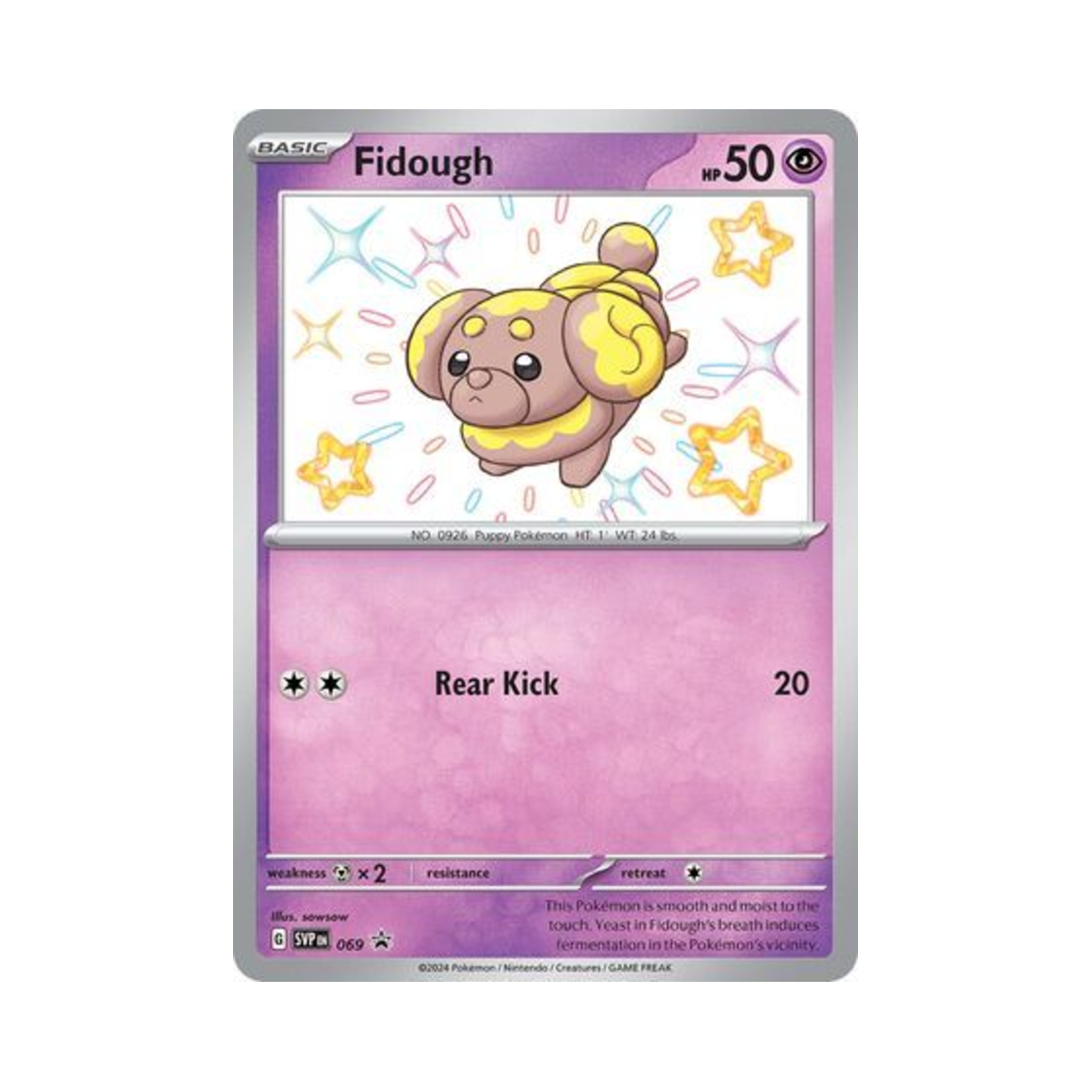 포켓몬 TCG 쫀도기 P 스칼렛 & 바이올렛 프로모 카드 (영문판)(Pokemon TCG Fidough P Scarlet & Violet Promos (English Ver.)) - 1