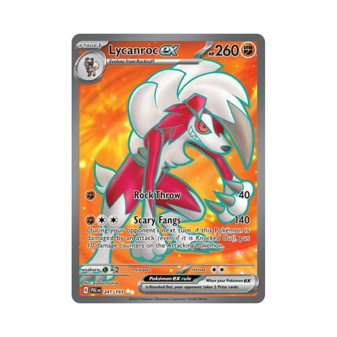 포켓몬 TCG 루가루암 ex UR 팔데아 이볼브드 (영문판)(Pokemon TCG Lycanroc ex UR Paldea Evolved (English Ver.)) - 1