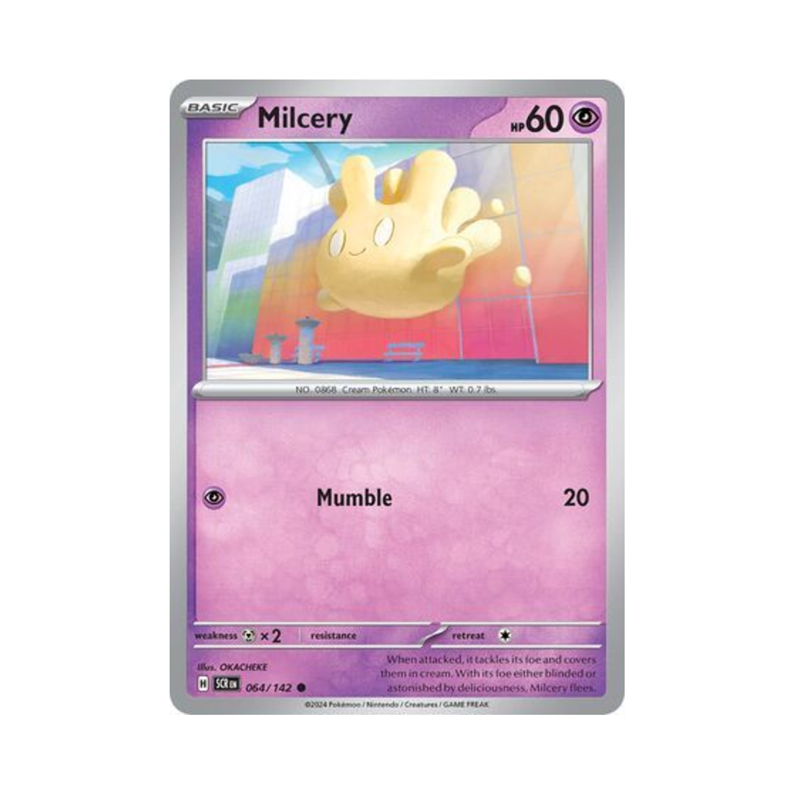 포켓몬 TCG 마빌크 C 스텔라 크라운 (영문판)(Pokemon TCG Milcery C Stellar Crown (English Ver.))