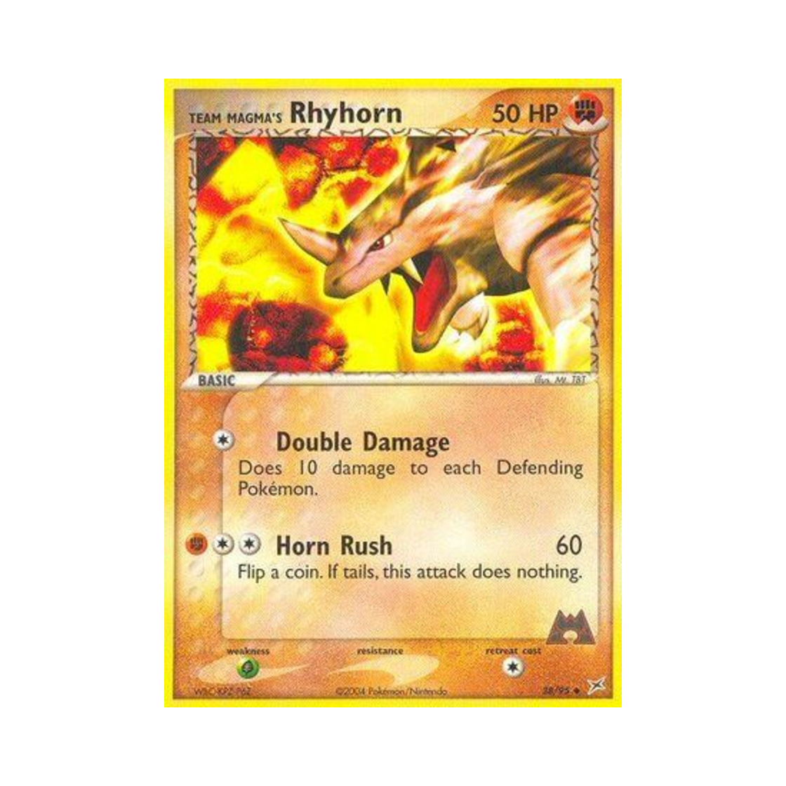 포켓몬 TCG 마그마단의 뿔카노 U EX 마그마단 vs 아쿠아단 (영문판)(Pokemon TCG Team Magma's Rhyhorn U EX Team Magma vs Team Aqua (English Ver.)) - 1