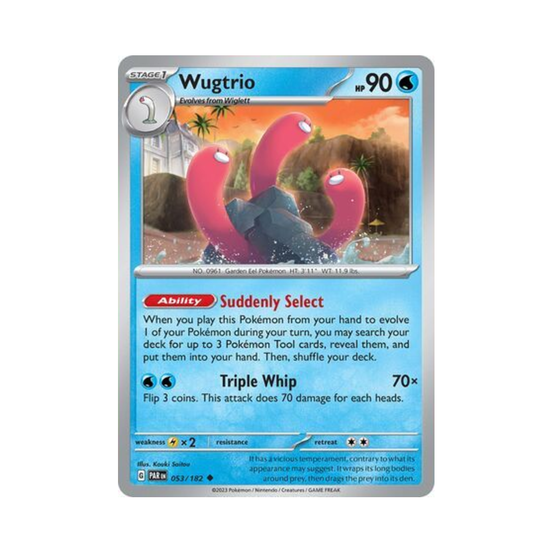 포켓몬 TCG 바닥트리오 U 파라독스 리프트 (영문판)(Pokemon TCG Wugtrio U Paradox Rift (English Ver.)) - 1