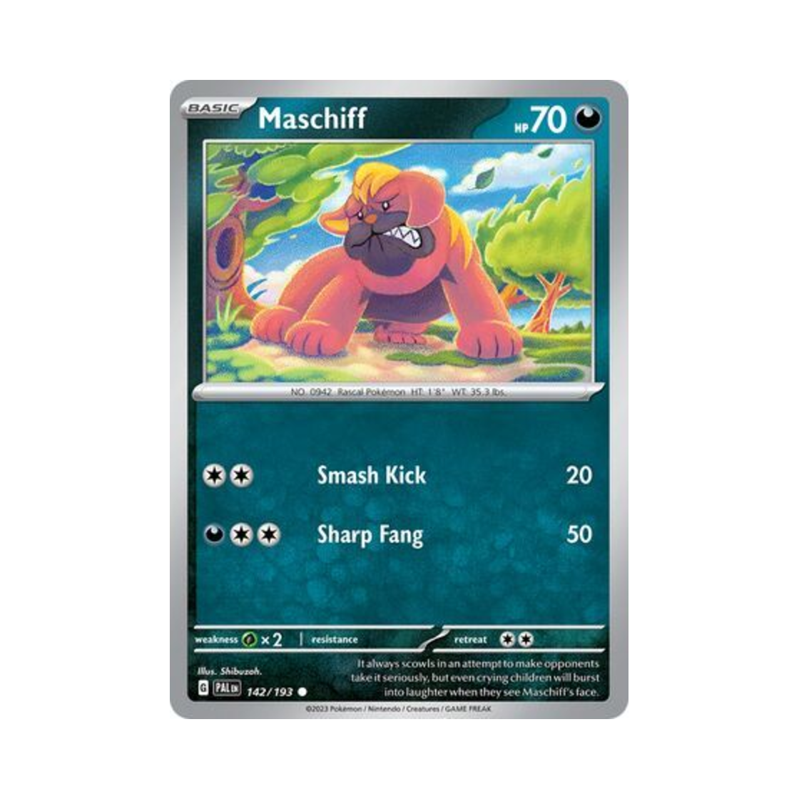 포켓몬 TCG 오라티프 C 팔데아 이볼브드 (영문판)(Pokemon TCG Maschiff C Paldea Evolved (English Ver.)) - 1