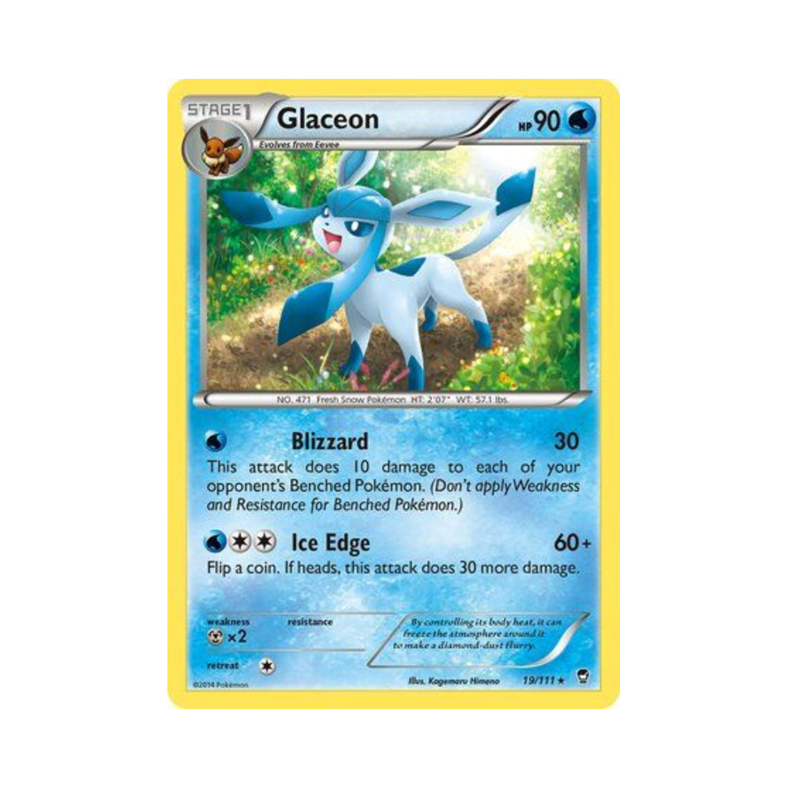 포켓몬 TCG 글레이시아 R 퓨리어스 피스트 (영문판)(Pokemon TCG Glaceon R Furious Fists (English Ver.)) - 1