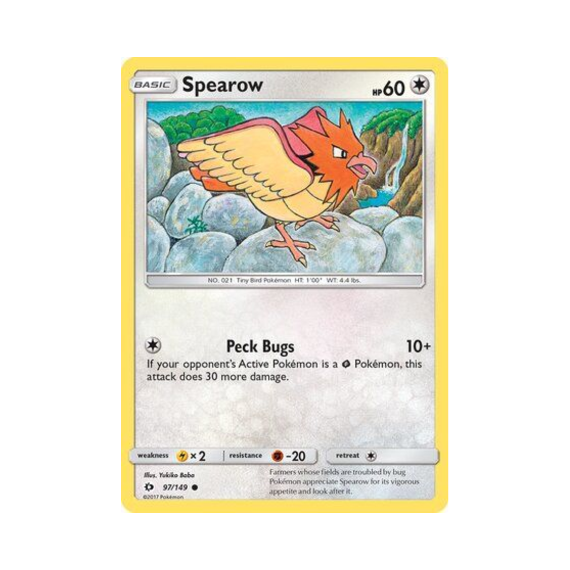 포켓몬 TCG 깨비참 C 썬 & 문 (영문판)(Pokemon TCG Spearow C Sun & Moon (English Ver.)) - 1