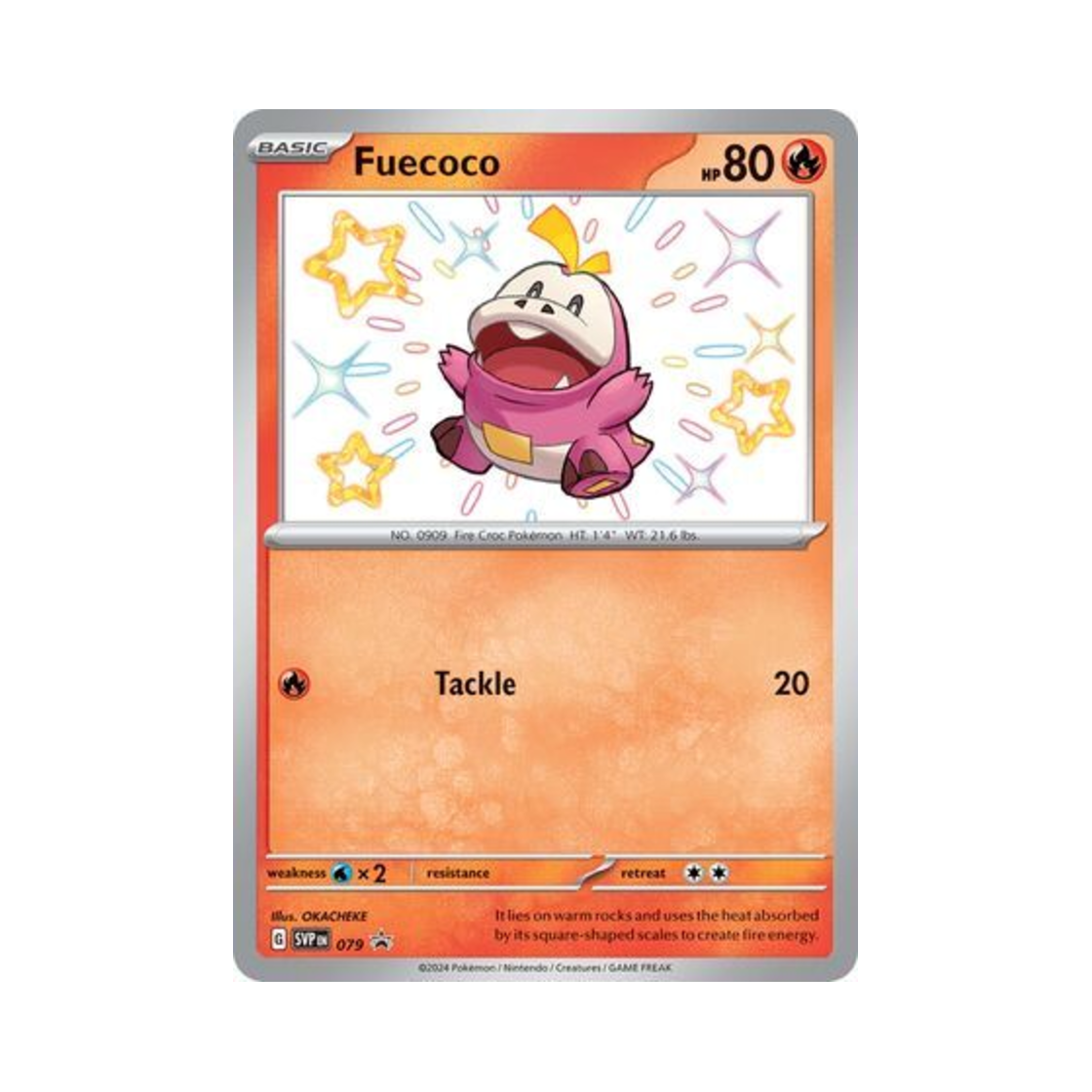 포켓몬 TCG 뜨아거 P 스칼렛 & 바이올렛 프로모 카드 (영문판)(Pokemon TCG Fuecoco P Scarlet & Violet Promos (English Ver.)) - 1