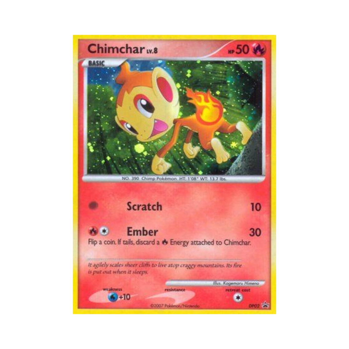 포켓몬 TCG 불꽃숭이 P 다이아몬드 & 펄 프로모카드 (영문판)(Pokemon TCG Chimchar P Diamond & Pearl Promos (English Ver.))