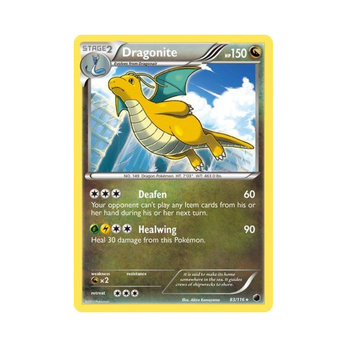 포켓몬 TCG 망나뇽 RH 플라스마 프리즈 (영문판)(Pokemon TCG Dragonite RH Plasma Freeze (English Ver.)) - 1