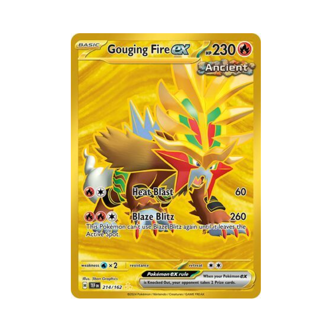 포켓몬 TCG 꿰뚫는화염 ex HR 템포럴 포시스 (영문판)(Pokemon TCG Gouging Fire ex HR Temporal Forces (English Ver.)) - 1