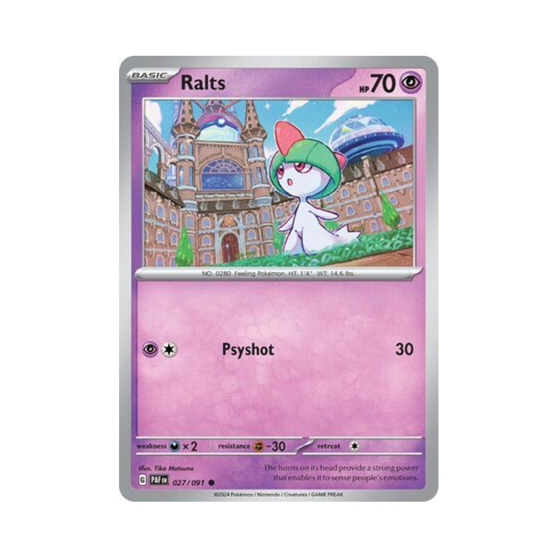 포켓몬 TCG 랄토스 C 팔데아 페이트 (영문판)(Pokemon TCG Ralts C Paldean Fates (English Ver.)) - 1