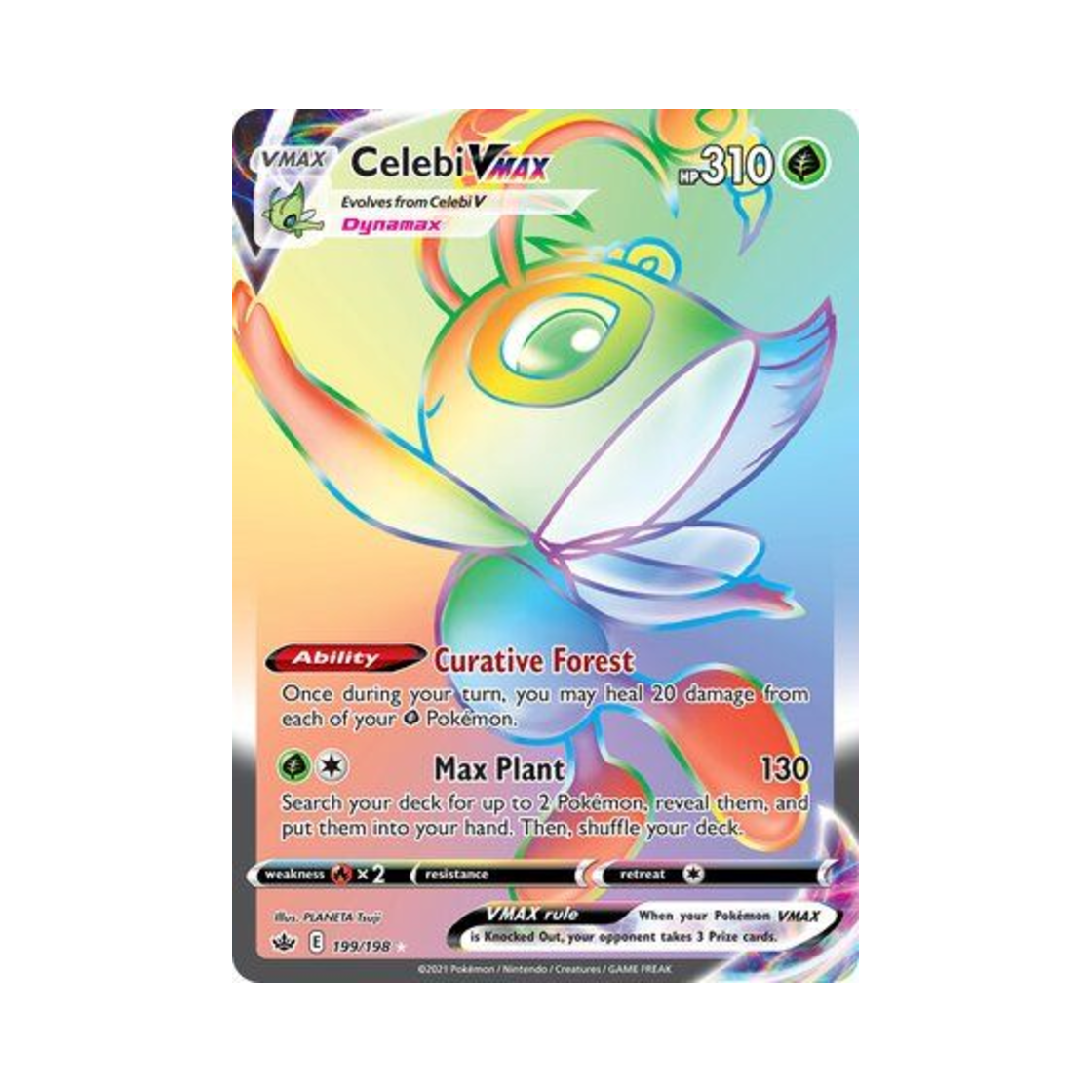 포켓몬 TCG 세레비 VMAX RR 칠링 레인 (영문판)(Pokemon TCG Celebi VMAX RR Chilling Reign (English Ver.)) - 1
