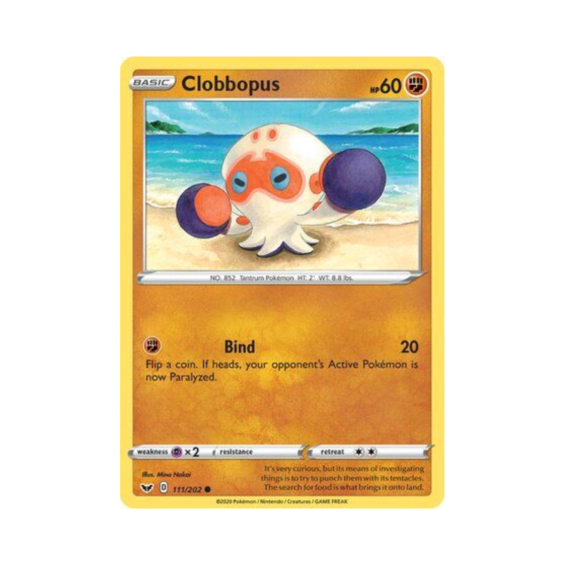 포켓몬 TCG 때때무노 C 소드 & 실드 (영문판)(Pokemon TCG Clobbopus C Sword & Shield (English Ver.)) - 1