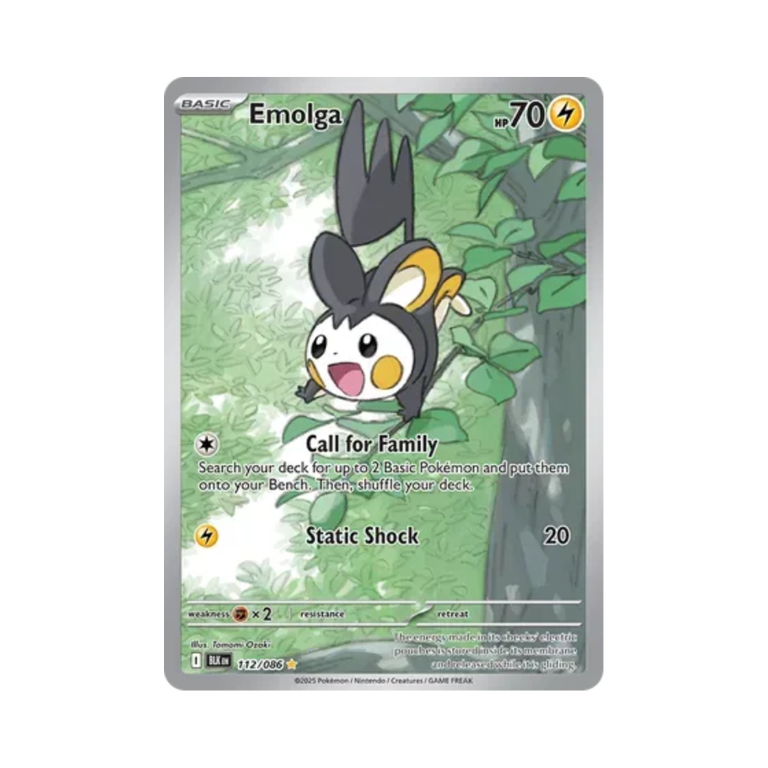 포켓몬 TCG 에몽가 IR 블랙볼트 (영문판)(Pokemon TCG Emolga IR Black Bolt (English Ver.)) - 1