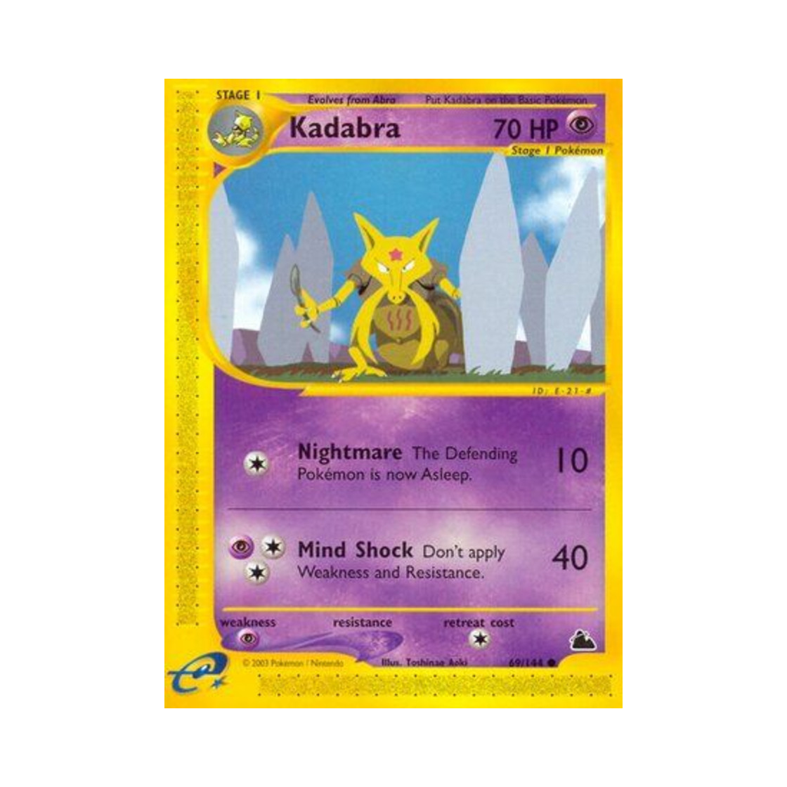 포켓몬 TCG 윤겔라 C 스카이리지 (영문판)(Pokemon TCG Kadabra C Skyridge (English Ver.)) - 1