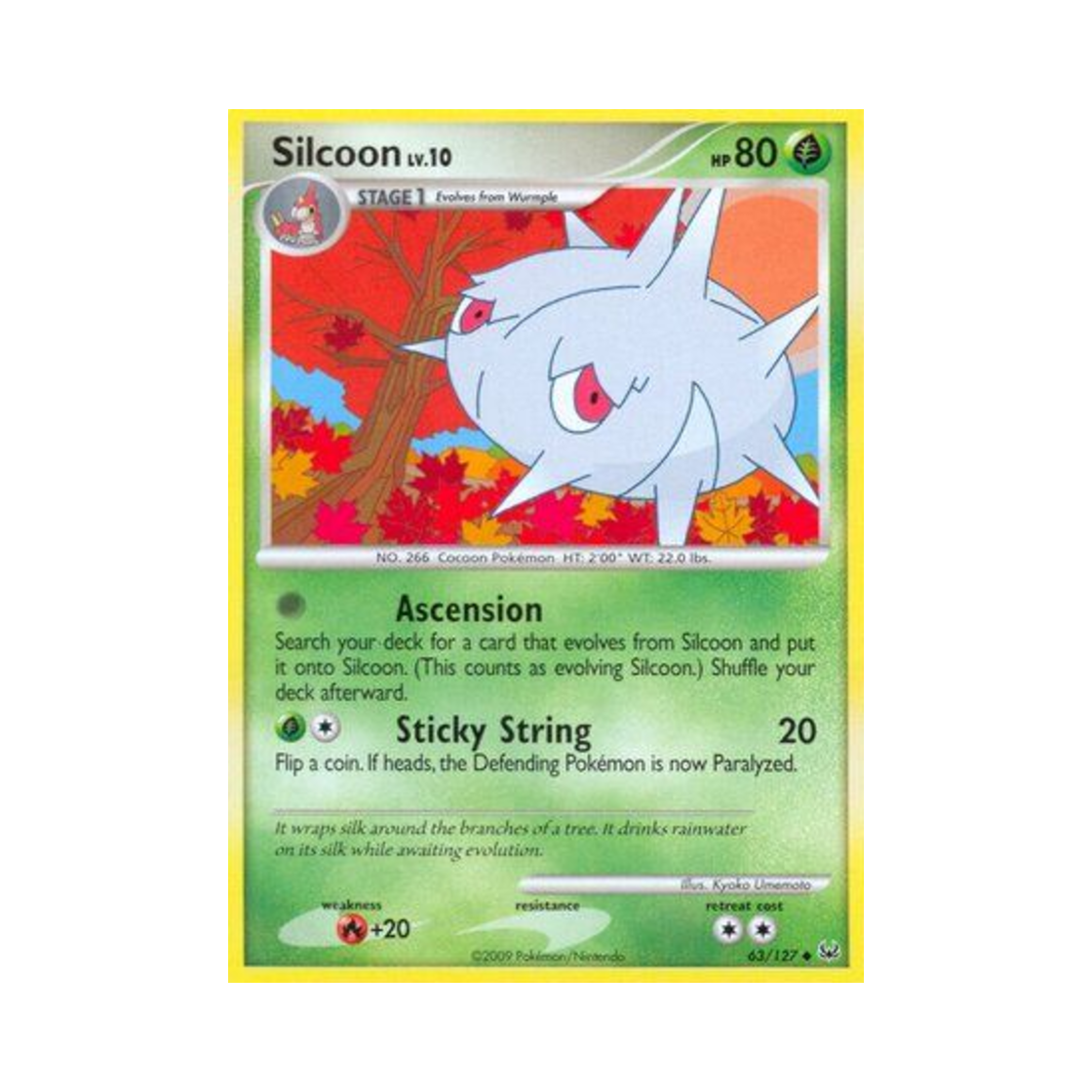 포켓몬 TCG 실쿤 U 플래티넘 (영문판)(Pokemon TCG Silcoon U Platinum (English Ver.)) - 1