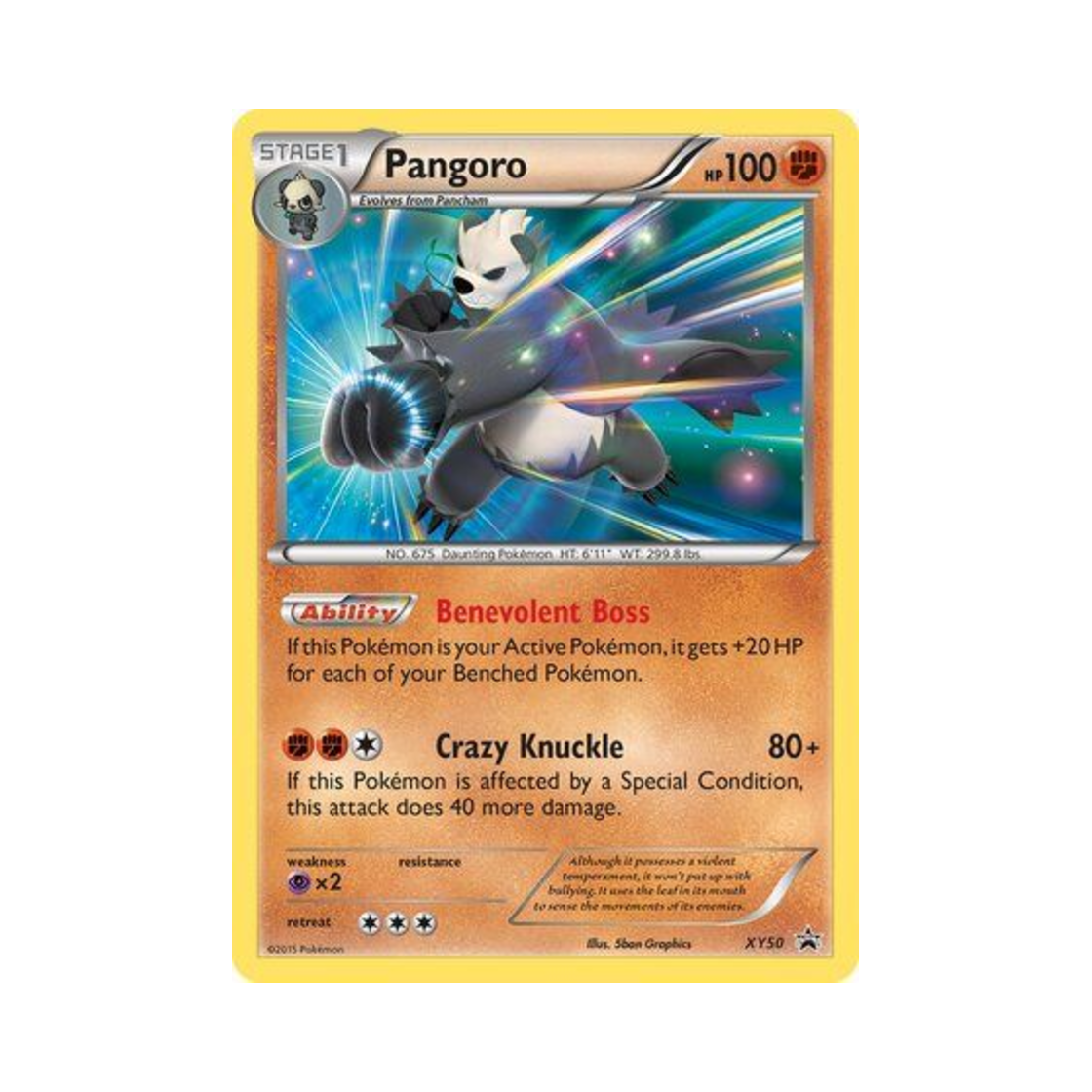 포켓몬 TCG 부란다 P XY 프로모 카드 (영문판)(Pokemon TCG Pangoro P XY Promos (English Ver.)) - 1
