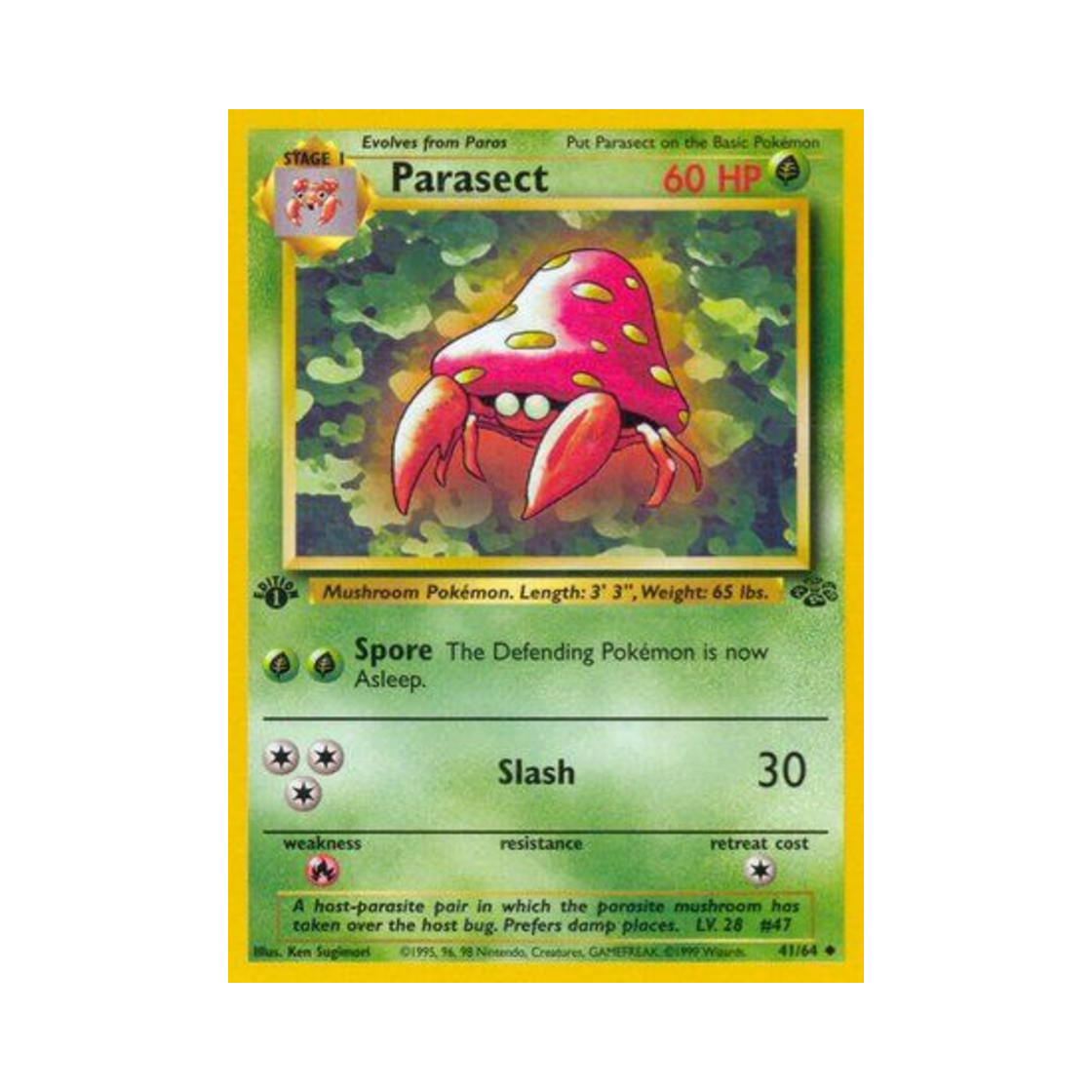 포켓몬 TCG 파라섹트 U 정글 (영문판)(Pokemon TCG Parasect U Jungle (English Ver.)) - 1