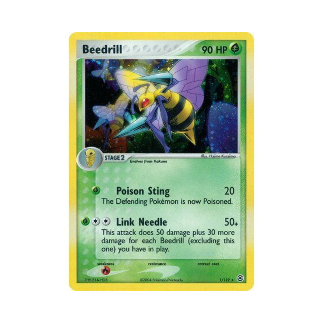 포켓몬 TCG 독침붕 RH EX 파이어레드 & 리프그린 (영문판)(Pokemon TCG Beedrill RH EX FireRed & LeafGreen (English Ver.)) - 1