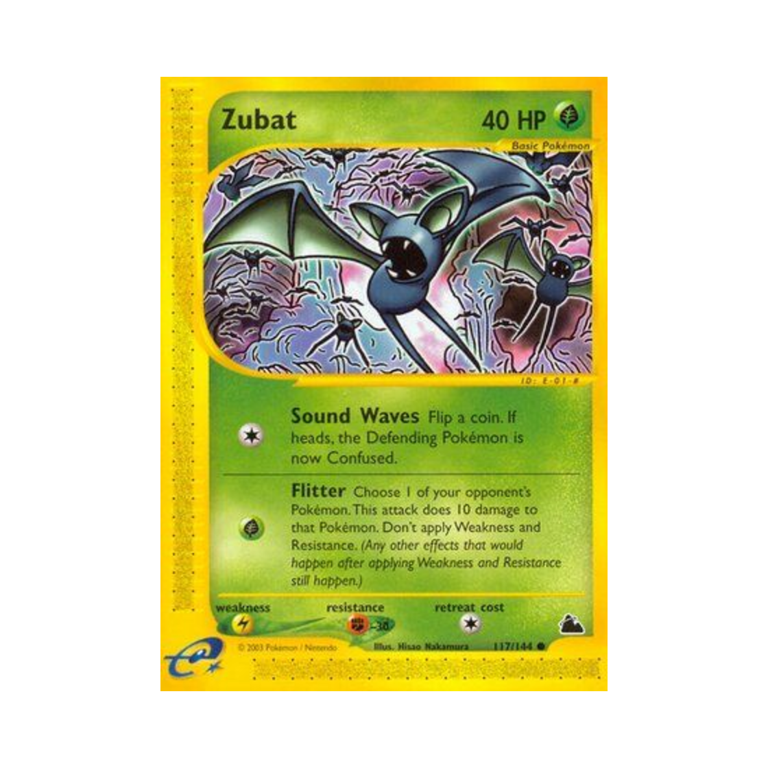 포켓몬 TCG 주뱃 C 스카이리지 (영문판)(Pokemon TCG Zubat C Skyridge (English Ver.)) - 1