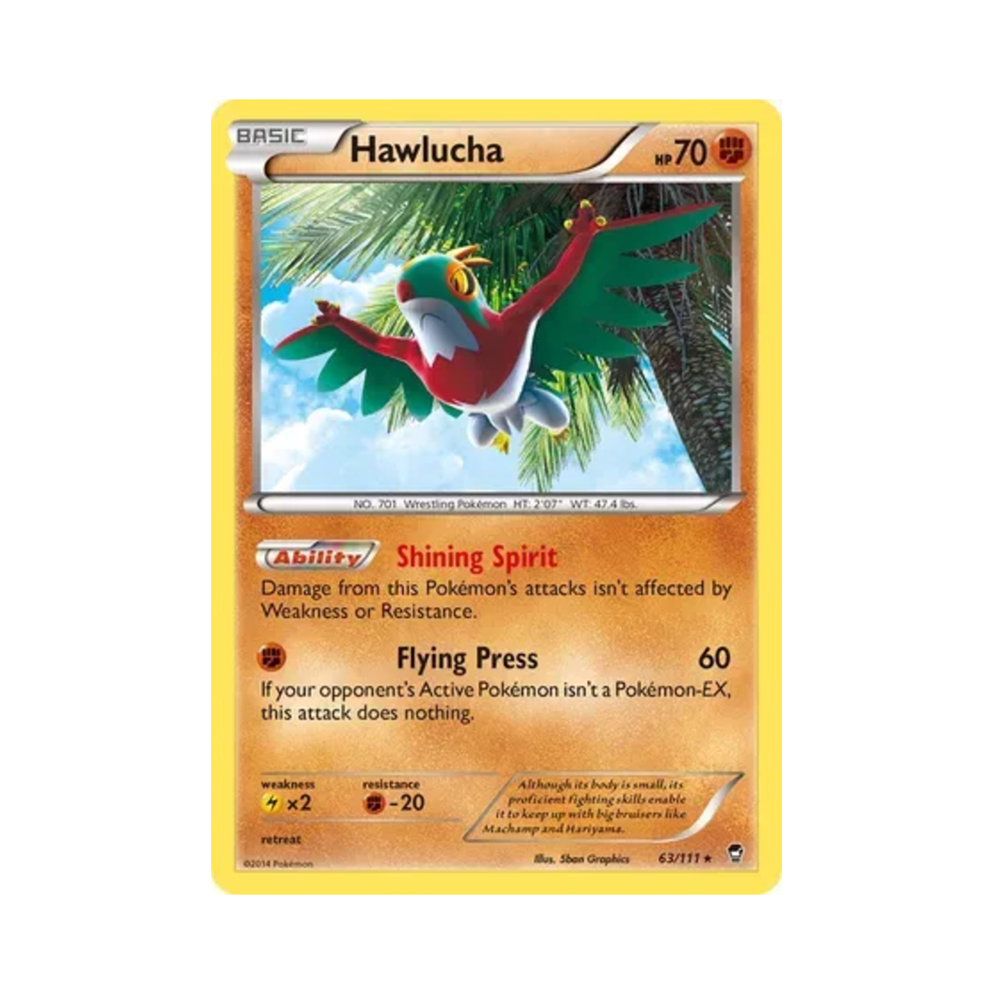 포켓몬 TCG 루차불 RH 퓨리어스 피스트 (영문판)(Pokemon TCG Hawlucha RH Furious Fists (English Ver.)) - 1