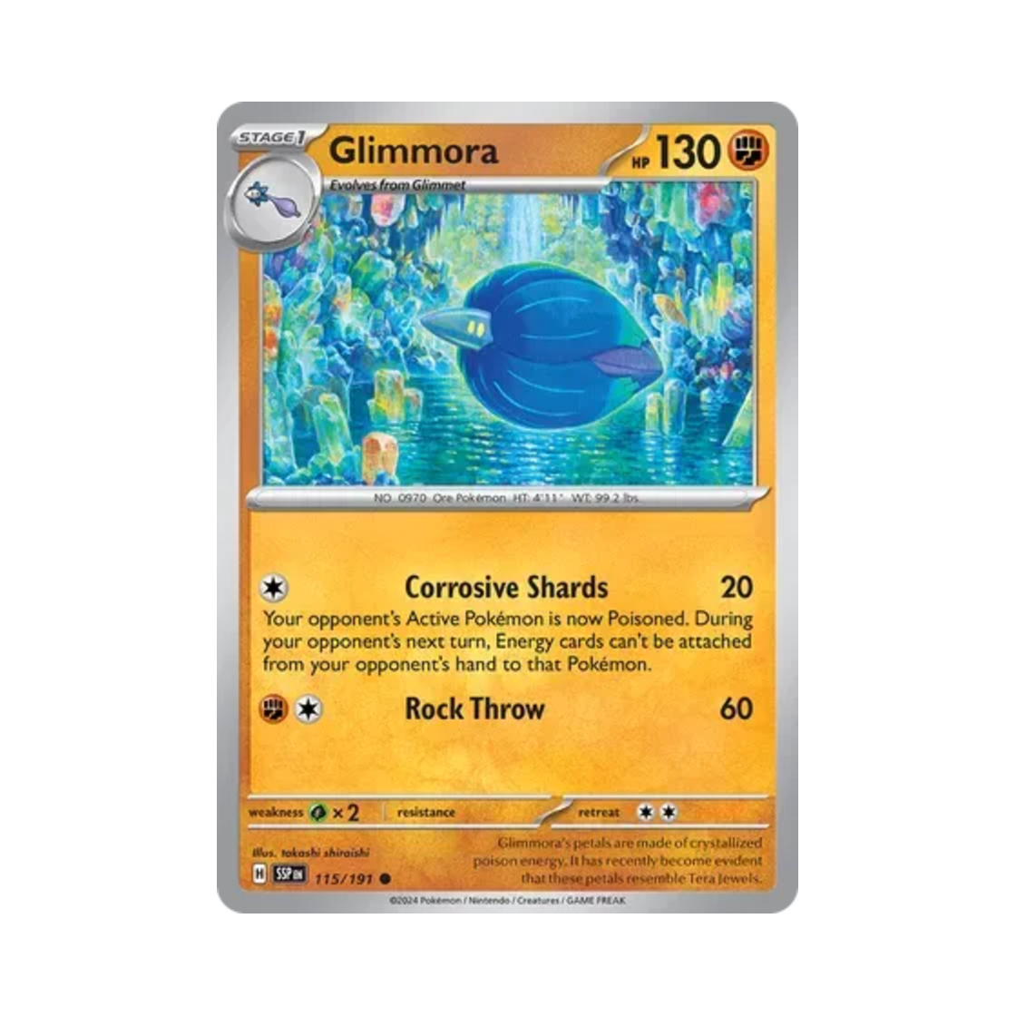 포켓몬 TCG 킬라플로르 C 서징 스파크 (영문판)(Pokemon TCG Glimmora C Surging Sparks (English Ver.)) - 1