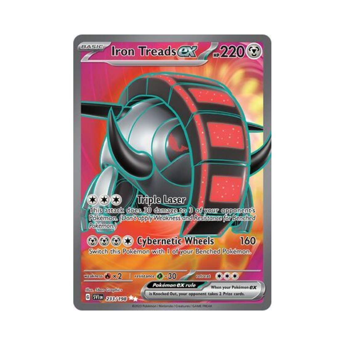 포켓몬 TCG 무쇠바퀴 ex UR 스칼렛 & 바이올렛 (영문판)(Pokemon TCG Iron Treads ex UR Scarlet & Violet (English Ver.)) - 1