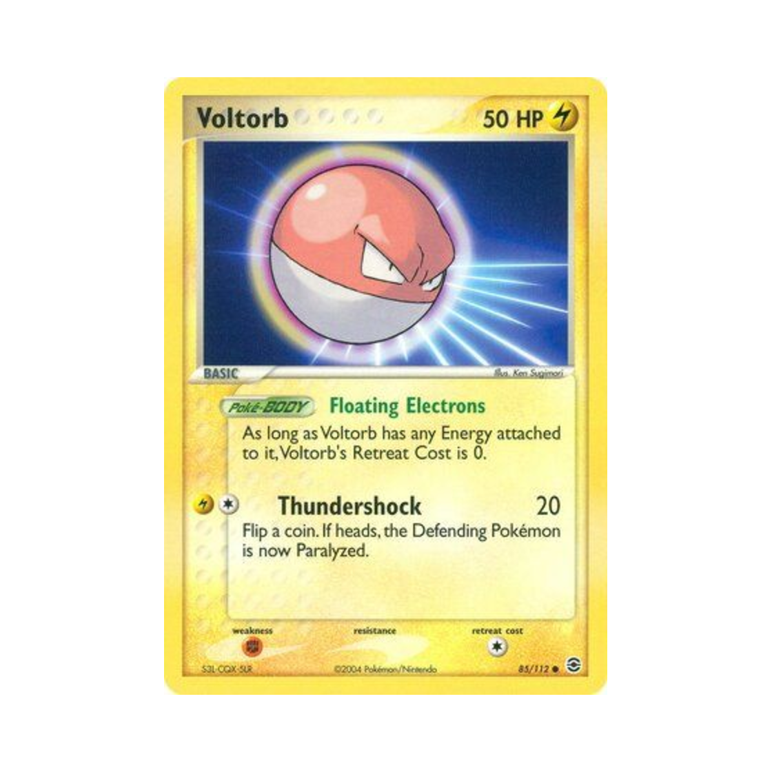 포켓몬 TCG 찌리리공 C EX 파이어레드 & 리프그린 (영문판)(Pokemon TCG Voltorb C EX FireRed & LeafGreen (English Ver.))