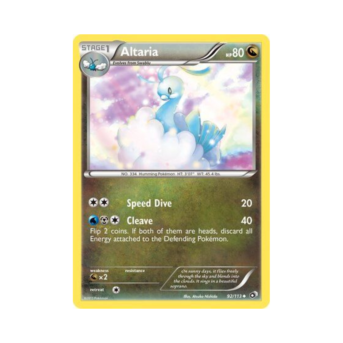 포켓몬 TCG 파비코리 U 레전더리 트레져스 (영문판)(Pokemon TCG Altaria U Legendary Treasures (English Ver.))