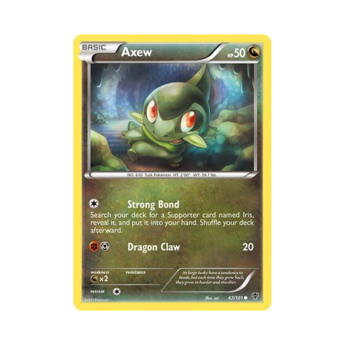 포켓몬 TCG 터검니 C 플라스마 블라스트 (영문판)(Pokemon TCG Axew C Plasma Blast (English Ver.))