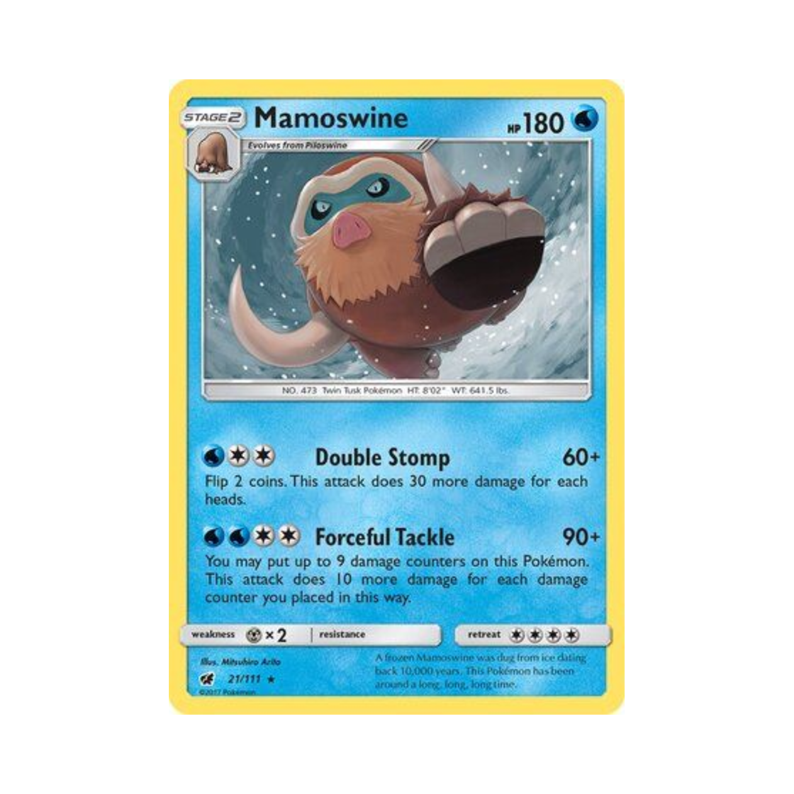 포켓몬 TCG 맘모꾸리 R 크림슨 인베이전 (영문판)(Pokemon TCG Mamoswine R Crimson Invasion (English Ver.)) - 1