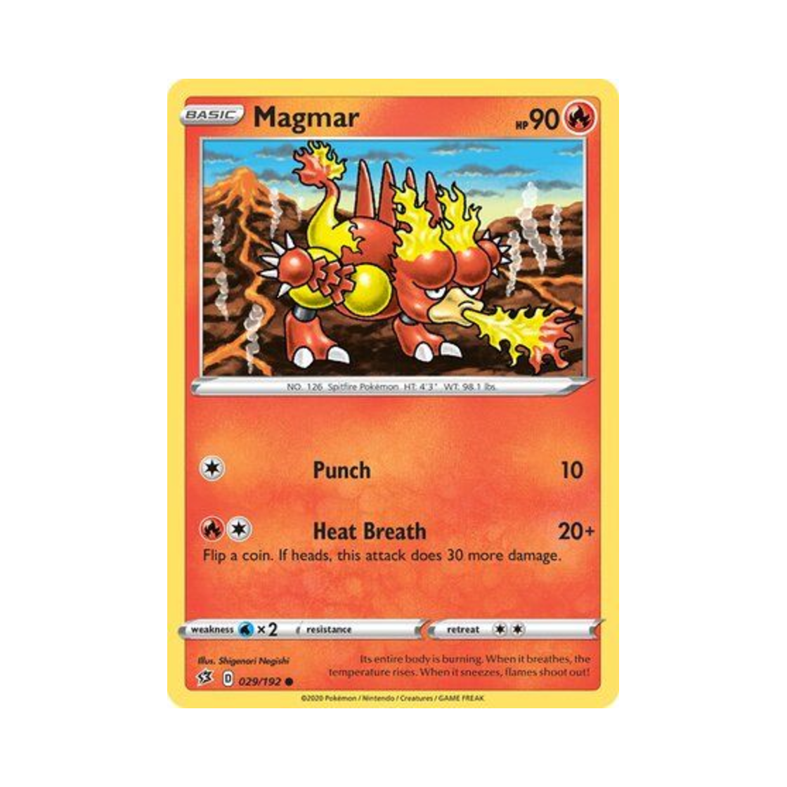 포켓몬 TCG 마그마 C 레벌 크래시 (영문판)(Pokemon TCG Magmar C Rebel Clash (English Ver.)) - 1
