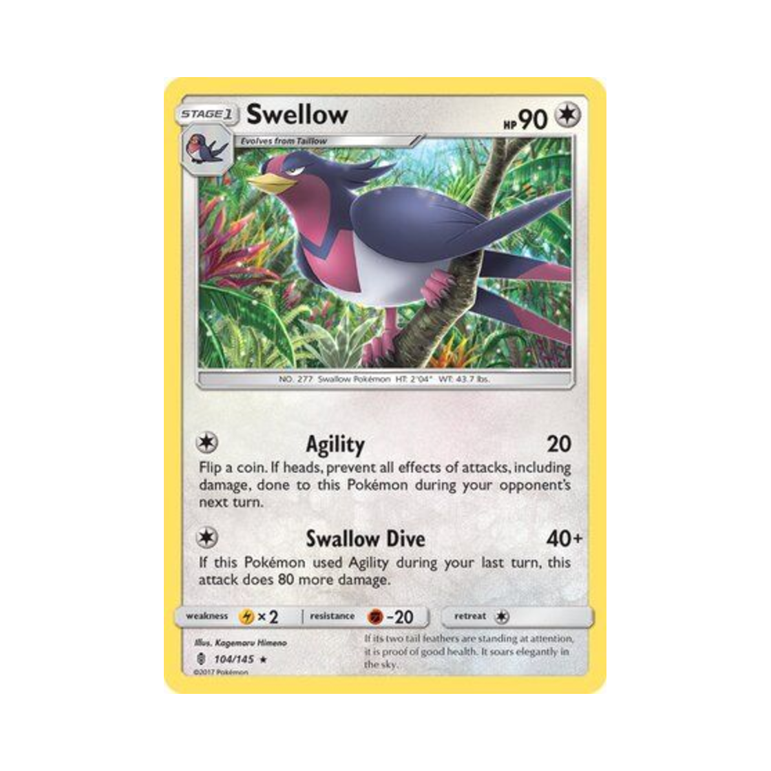 포켓몬 TCG 스왈로 R 가디언스 라이징 (영문판)(Pokemon TCG Swellow R Guardians Rising (English Ver.)) - 1