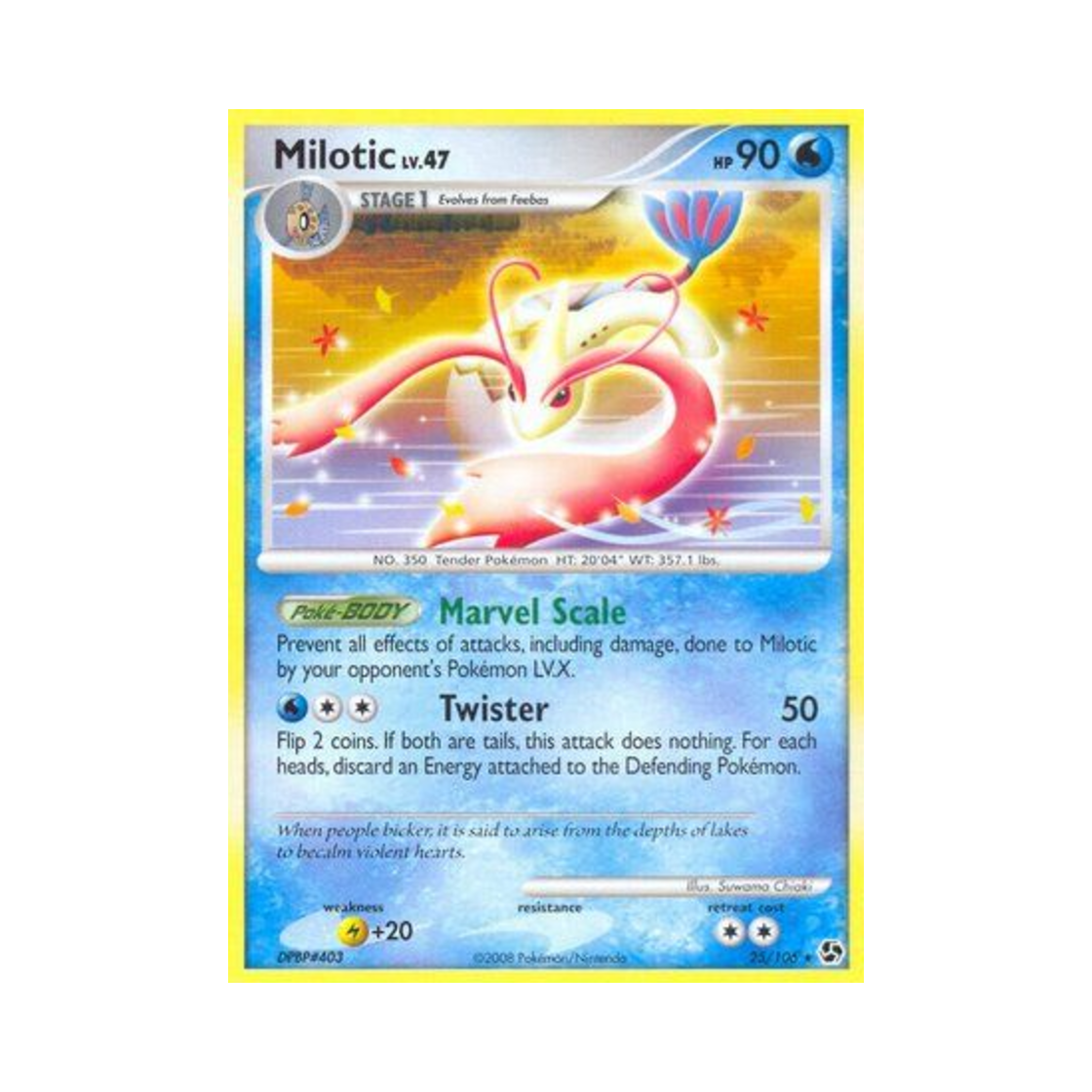 포켓몬 TCG 밀로틱 R 그레이트 인카운터스 (영문판)(Pokemon TCG Milotic R Great Encounters (English Ver.))