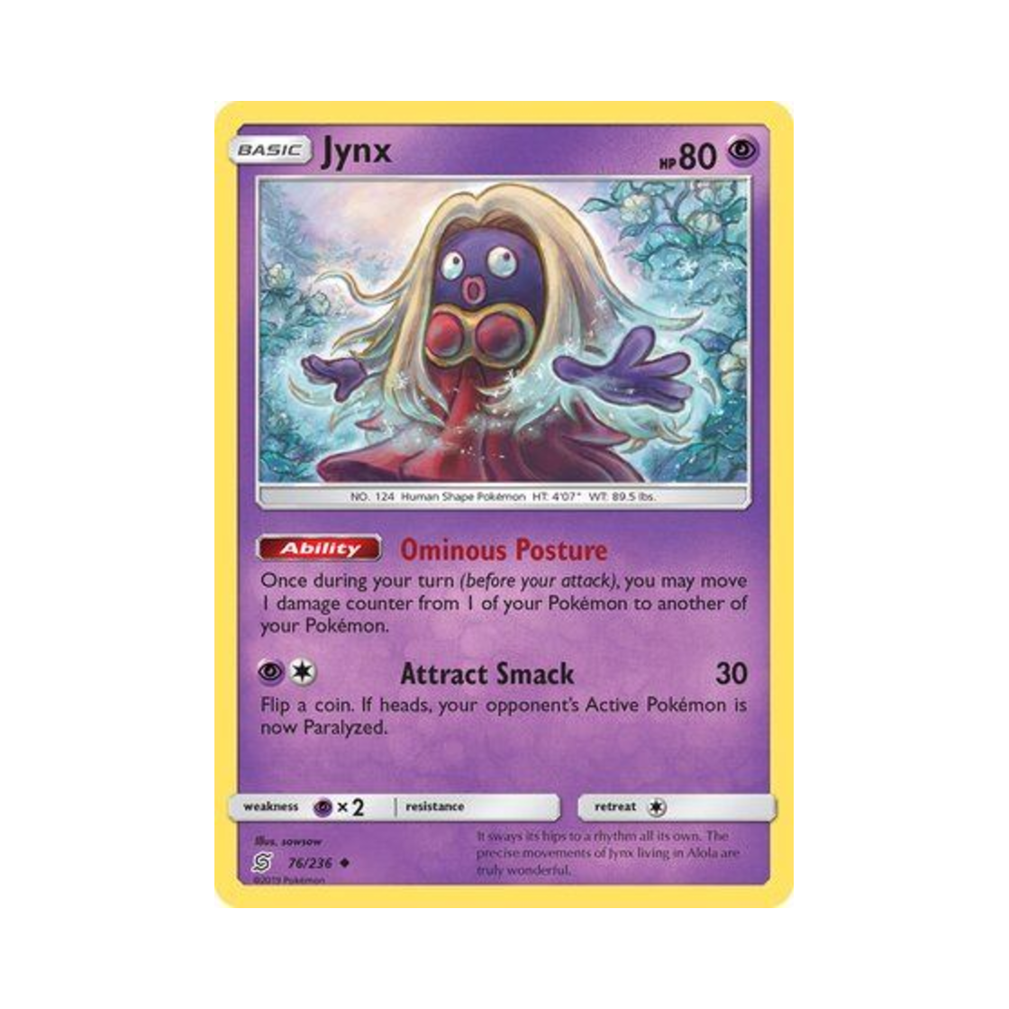포켓몬 TCG 루주라 U 유니파이드 마인즈 (영문판)(Pokemon TCG Jynx U Unified Minds (English Ver.)) - 1