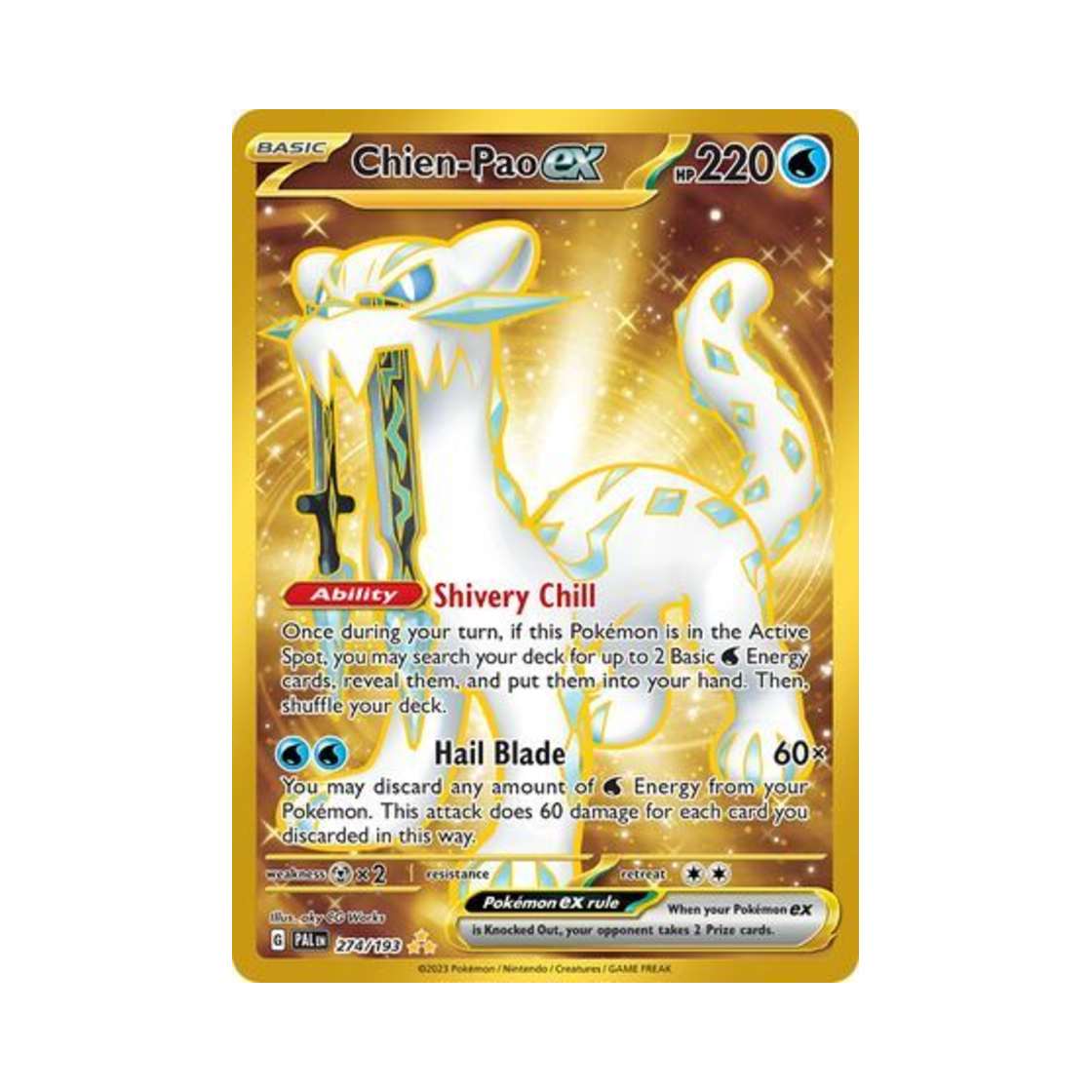 포켓몬 TCG 파오젠 ex HR 팔데아 이볼브드 (영문판)(Pokemon TCG Chien Pao ex HR Paldea Evolved (English Ver.)) - 1