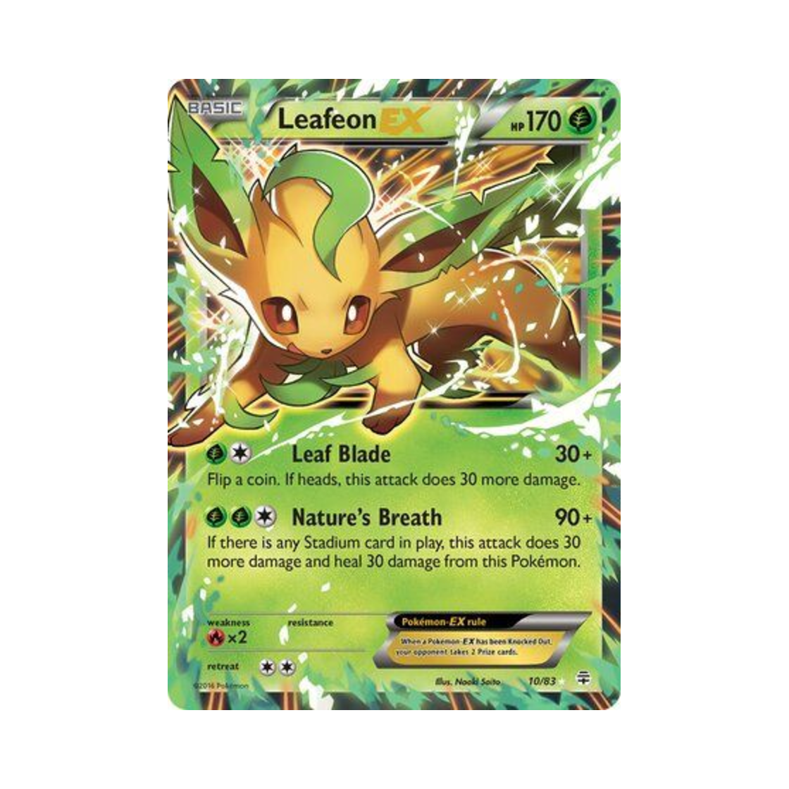 포켓몬 TCG 리피아 EX RHE 제네레이션즈 (영문판)(Pokemon TCG Leafeon EX RHE Generations (English Ver.)) - 1