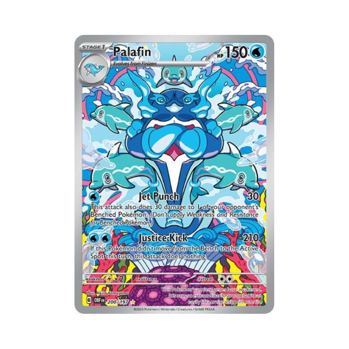 포켓몬 TCG 돌핀맨 IR 옵시디언 플레임즈 (영문판)(Pokemon TCG Palafin IR Obsidian Flames (English Ver.)) - 1