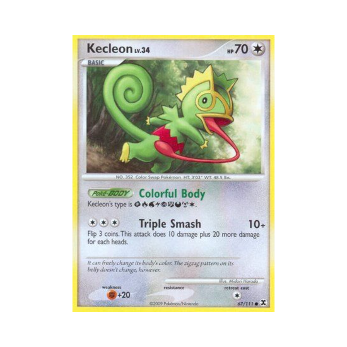 포켓몬 TCG 켈리몬 C 라이징 라이벌스 (영문판)(Pokemon TCG Kecleon C Rising Rivals (English Ver.))