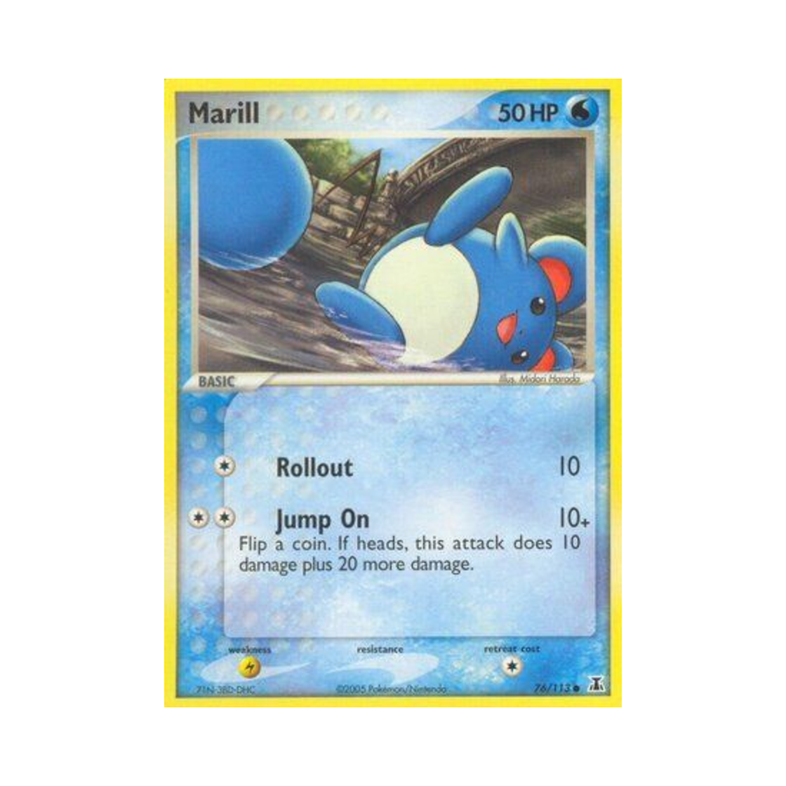 포켓몬 TCG 마릴 C EX 델타 스페이시스 (영문판)(Pokemon TCG Marill C EX Delta Species (English Ver.)) - 1