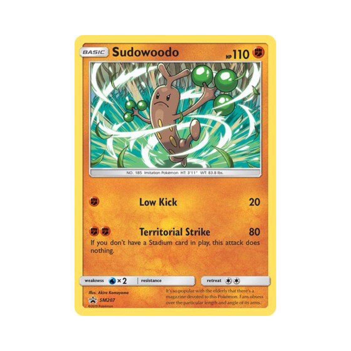 포켓몬 TCG 꼬지모 P 썬 & 문 프로모카드 (영문판)(Pokemon TCG Sudowoodo P Sun & Moon Promos (English Ver.)) - 1
