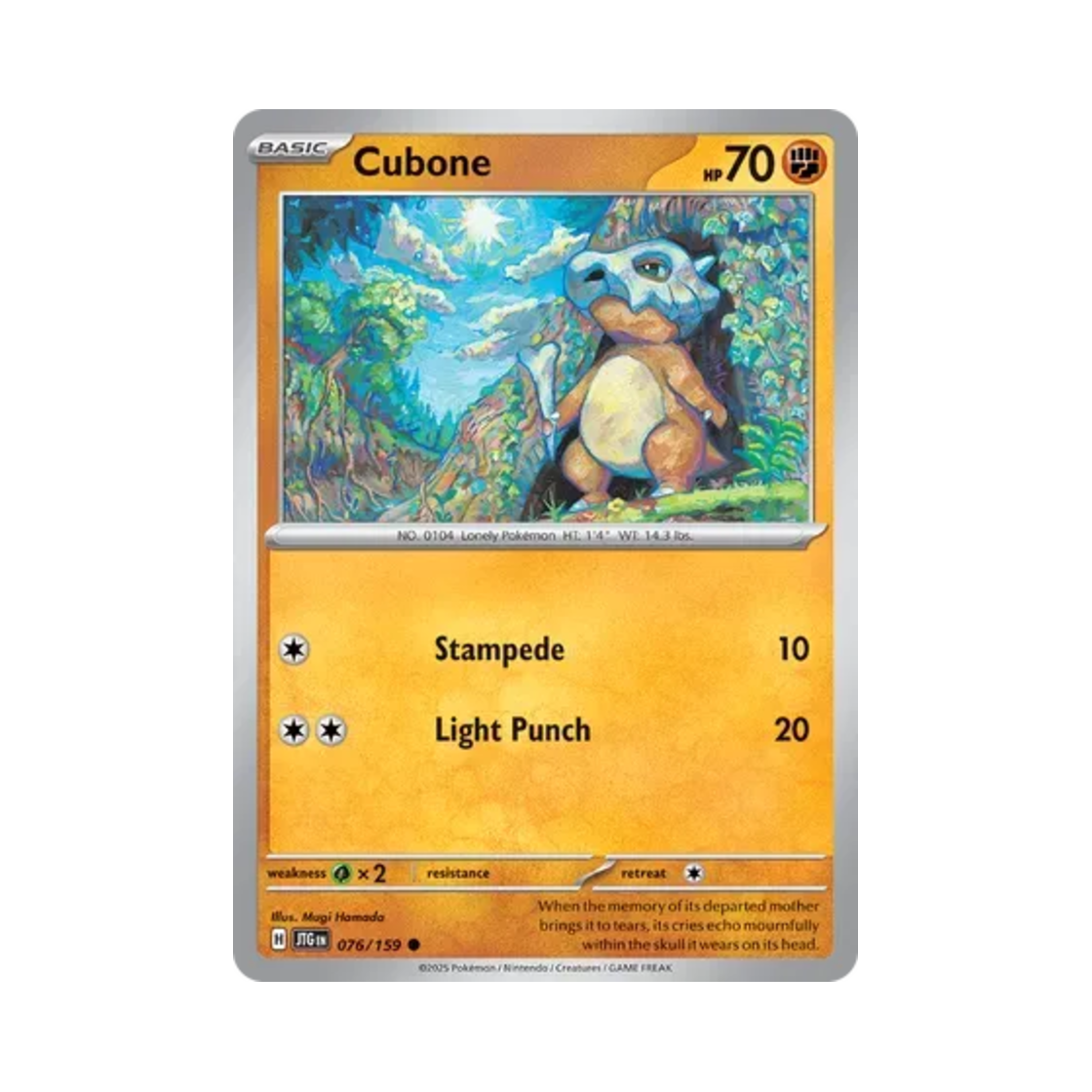 포켓몬 TCG 탕구리 C 저니 투게더 (영문판)(Pokemon TCG Cubone C Journey Together (English Ver.))