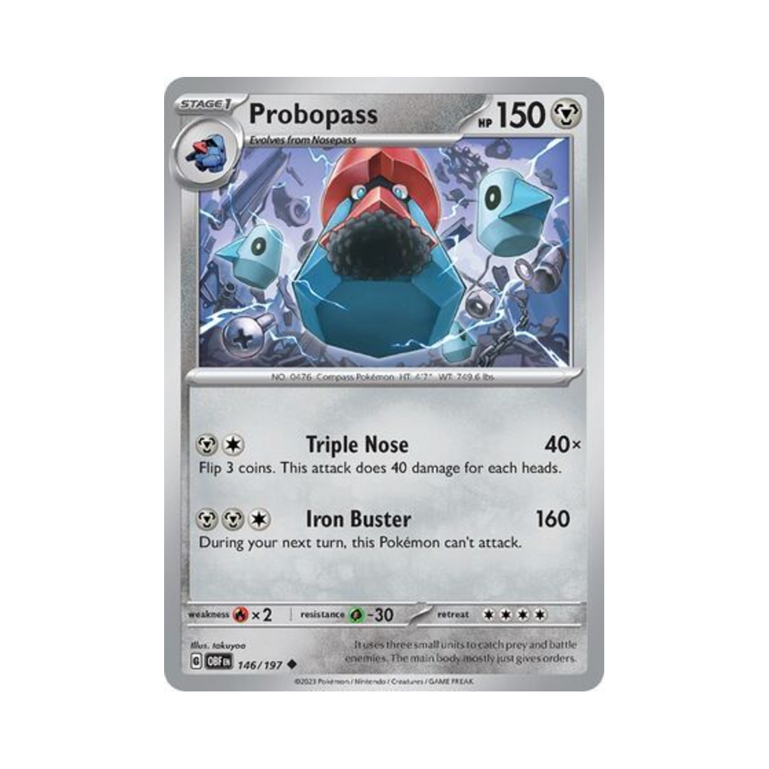 포켓몬 TCG 대코파스 U 옵시디언 플레임즈 (영문판)(Pokemon TCG Probopass U Obsidian Flames (English Ver.)) - 1